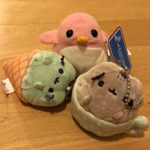 3 Small Stuffed Animals